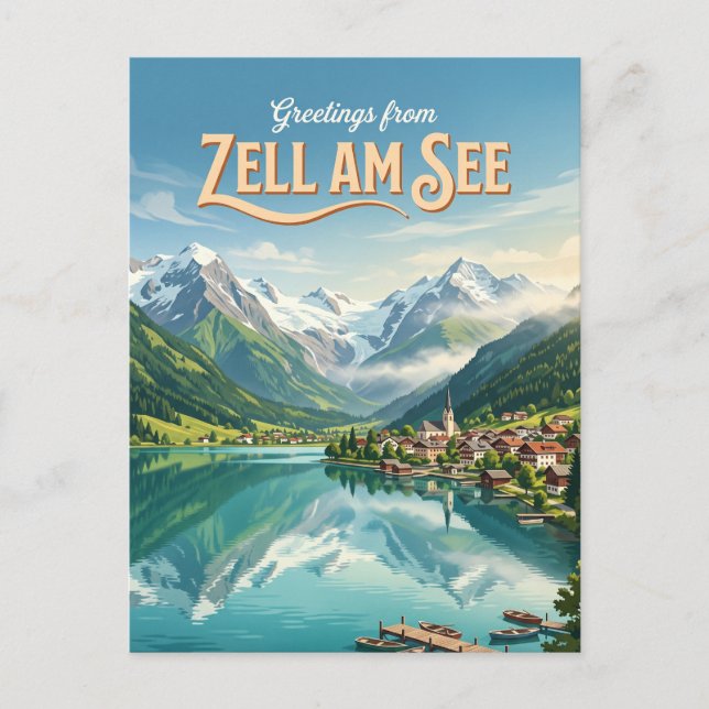 Zell am See Österreich Postkarte (Vorderseite)