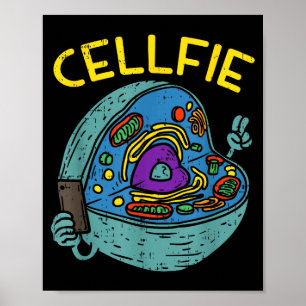 Zell Fie lustiger Wissenschaftsbiologielehrer Poster