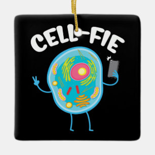 Zell-Fie Zell Fie Science Biologie Lehrer Student. Keramikornament
