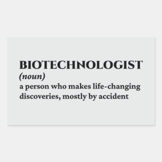 Zellbiologe - Funny Definition Rechteckiger Aufkleber