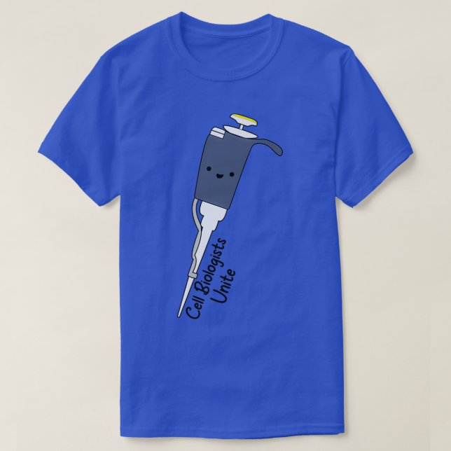 Zellbiologen vereinen Pipette T-Shirt (Design vorne)