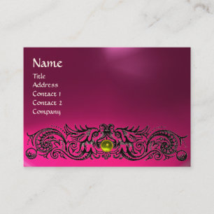 ZELLDRAGONS MONOGRAM TOPAZ rosa Amethyste Visitenkarte