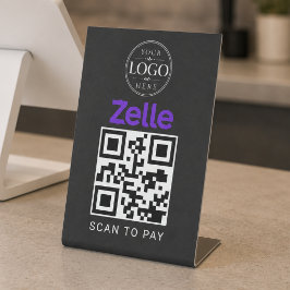 Zelle Scan-to-Pay-Tischdisplay Sockelschild