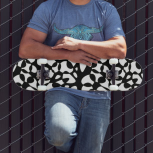 Zellen Abstraktion Schwarz-weiß Skateboard