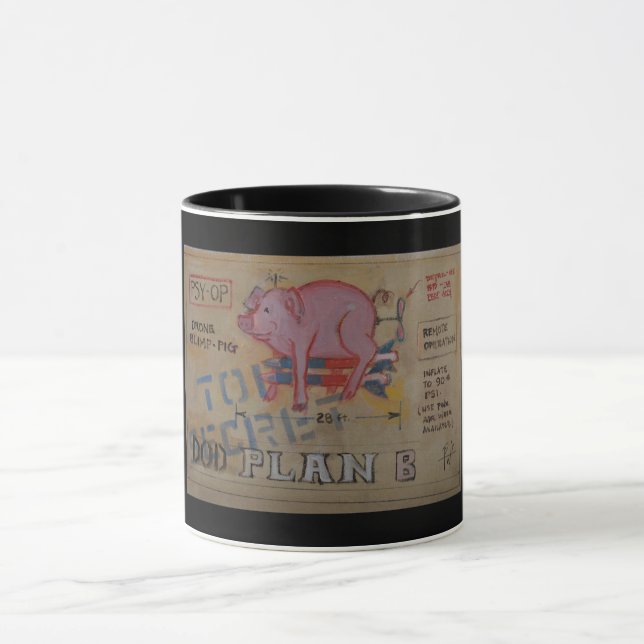 Zellen-Schwein-Tasse Tasse (Zentrum)