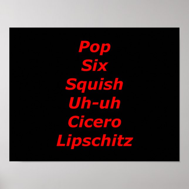 Zellenblock-Tango Poster (Vorne)