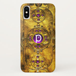 ZELLENKRIEGSSCHIEDE LILA AMETHYST GEM MONOGRAMM Case-Mate iPhone HÜLLE