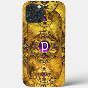 ZELLENKRIEGSSCHIEDE LILA AMETHYST GEM MONOGRAMM Case-Mate iPhone HÜLLE