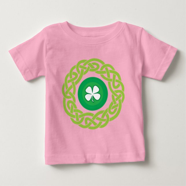 ZELLENRING mit KLEEBLATT Baby T-shirt (Vorderseite)