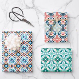 Zellij-Muster - Geschenkpapier Set