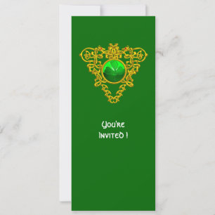 ZELLISCHES HERZ MIT KLEEBLATT ST PATRICK'S DAY PAR EINLADUNG