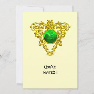 ZELLISCHES HERZ MIT KLEEBLATT ST PATRICK'S DAY PAR EINLADUNG