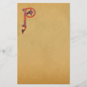 ZELLTIK-P-MONOGRAMM-PARKPLATZ, gefühlt Briefpapier
