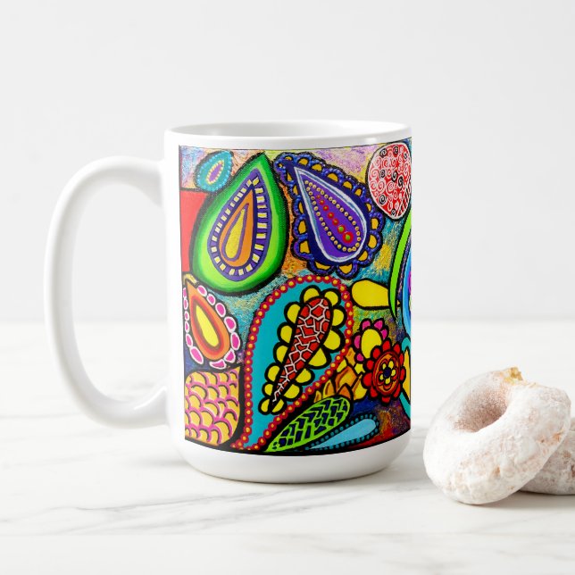 Zelluläre Kunst Kaffeetasse (Mit Donut)
