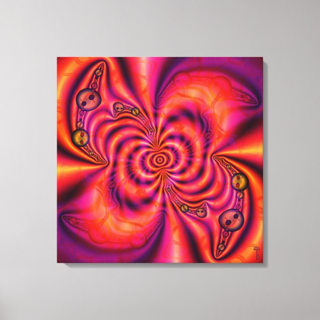 Zelluläre Spiralkanvas Leinwanddruck (Vorderseite)