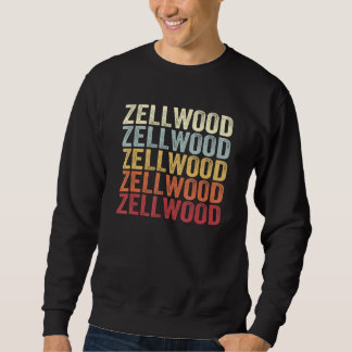 Zellwood Florida Zellwood FL Retro Vintage Text Sweatshirt