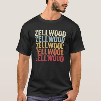 Zellwood Florida Zellwood FL Retro Vintage Text T-Shirt