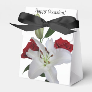 Zelt-Bevorzugung packt Rosen-weiße Lilie jede Geschenkschachtel