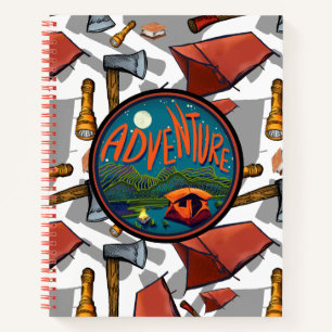 Zelt-Camping-Abenteuer Notizbuch
