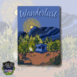 Zelt Camping Berge Landschaft Kunst, Dichtung und Poster
