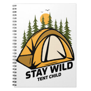Zelt-Camping Notizblock