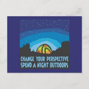 Zelt-Camping Postkarte