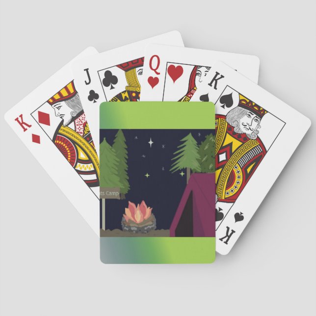 Zelt-Camping Spielkarten (Rückseite)