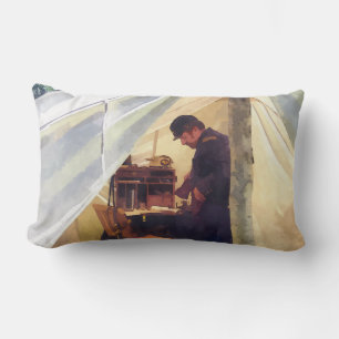 Zelt des zivilen Kriegsoffiziers Lendenkissen