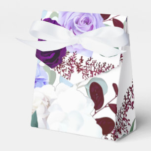 Zelt Paper Bevorzugung Box Lavender Hibiskus auf W Geschenkschachtel
