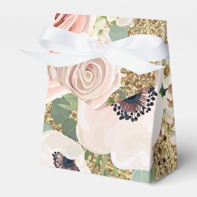 Zelt Paper Gevor Box Geometric Garden Rose Gold Geschenkschachtel (Vorderseite)