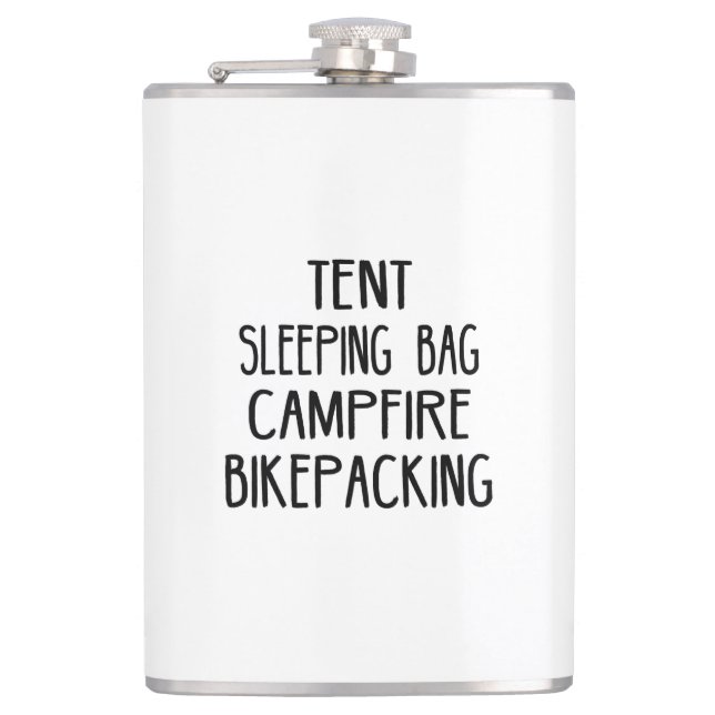 Zelt Schlafsack Campfire Bikepack Flachmann (Vorderseite)