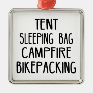 Zelt Schlafsack Campfire Bikepack Ornament Aus Metall