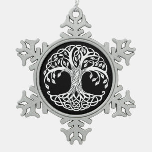 Zeltbaumschmuck Schneeflocken Zinn-Ornament