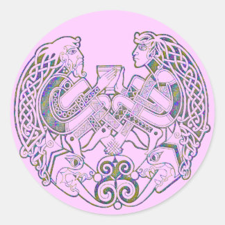 ZELTE RUNDER AUFKLEBER