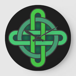 Zeltknochen Ireland altertümliches Symbol Heidelgr Große Wanduhr