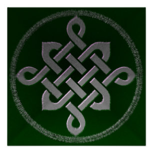 Zeltknochen Ireland altertümliches Symbol Heidelgr Poster