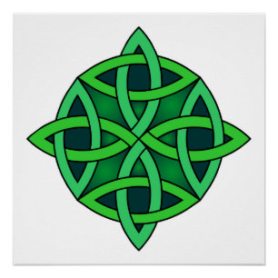 Zeltknochen Ireland altertümliches Symbol Heidelgr Poster