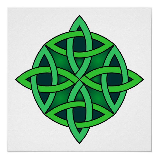 Zeltknochen Ireland altertümliches Symbol Heidelgr Poster (Vorderseite)