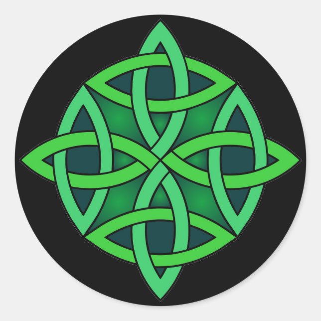 Zeltknochen Ireland altertümliches Symbol Heidelgr Runder Aufkleber (Vorderseite)