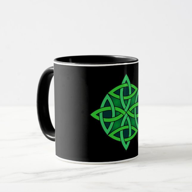 Zeltknochen Ireland altertümliches Symbol Heidelgr Tasse (Vorderseite Links)