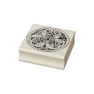 Zeltvögel Kunst-Briefmarke Gummistempel