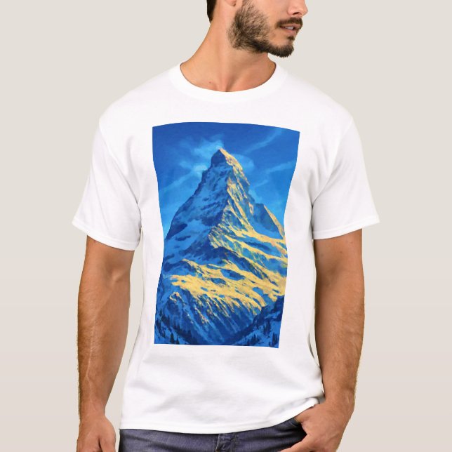 Zematt Matterhorn Schweiz T-Shirt (Vorderseite)