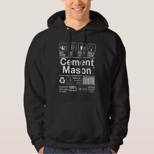 Zement-Maurer Hoodie
