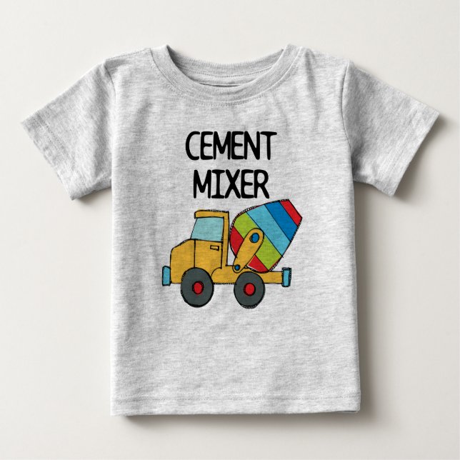 Zement-Mixer Baby T-shirt (Vorderseite)