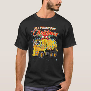 Zement Mixer Truck für Weihnachten Weihnachten Wei T-Shirt
