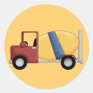 Zement Mixer Tshirts und Geschenke Runder Aufkleber