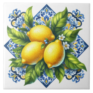 Zementfliese Zitrone Fliese