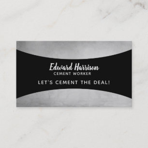 Zementieren Sie die Abkommen-Visitenkarten Visitenkarte