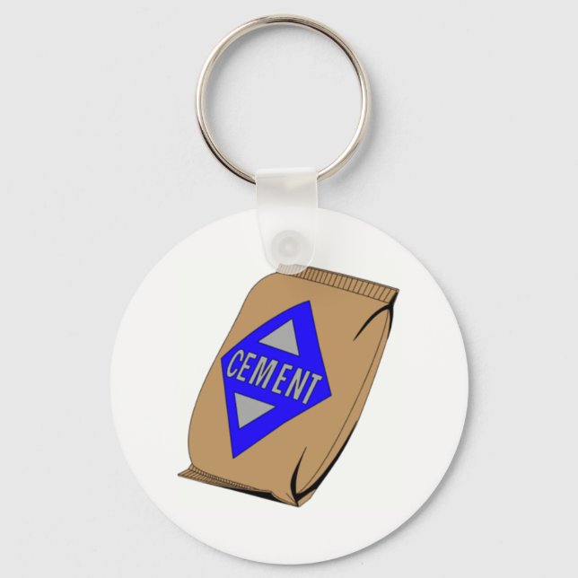 Zementtasche Schlüsselanhänger (Vorderseite)