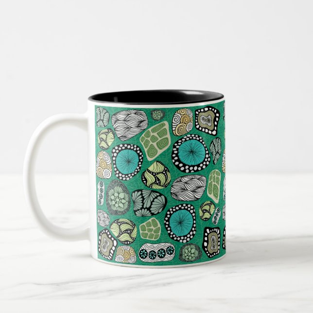 Zen Abstract Design Mug Zweifarbige Tasse (Links)